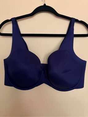 38DDD Lightly Lined Balconette Underwire Bra Cacique - Navy Excellent Condition